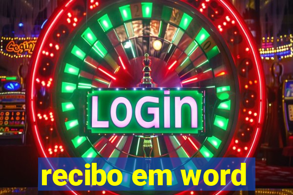 recibo em word